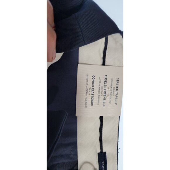 Tommy Hilfiger Dress Pants Navy Blue Womens Size 6 Tapered High Rise - Picture 11 of 16